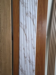 WPC Slat Wall Panel Marble and Gold