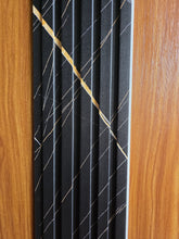 WPC Slat Wall Panel Black and Gold