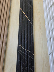 WPC Slat Wall Panel Black and Gold