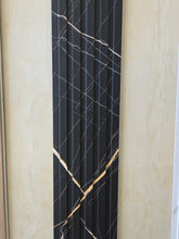 WPC Slat Wall Panel Black and Gold