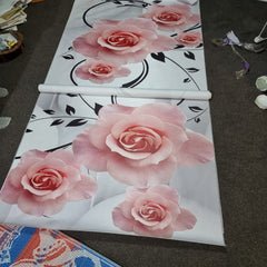 8D Wallpaper Light Pink Roses