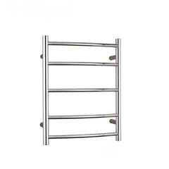 Heated Towel Rail 5 Bar Mirror Finish