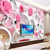 8D Wallpaper Pink Roses