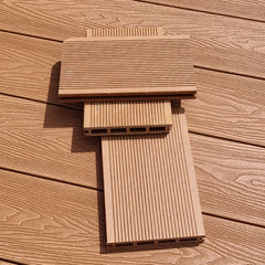 Teak WPC Hollow Composite Decking