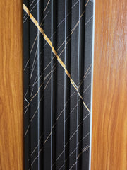 WPC Slat Wall Panel Black and Gold