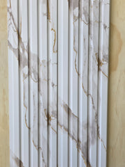 WPC Slat Wall Panel Marble and Gold