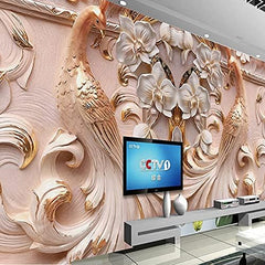 8D Peacock Feature Mural Wallpaper