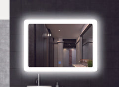 750x750mm LED Mirror - Anti Fog, 3 Colour Switch