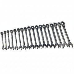 18pc Set Fixed Head Ratchet Spanners